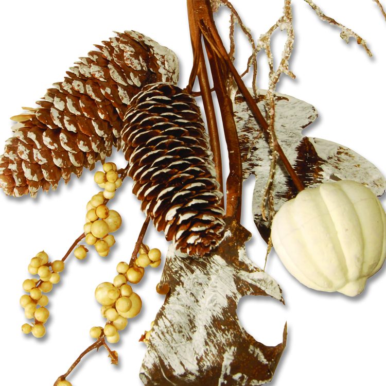Fall Garland, 72" Long, White