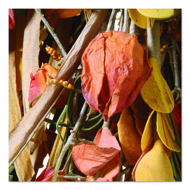 Fall Teardrop Decoration, 16" x 30" x 2", Orange