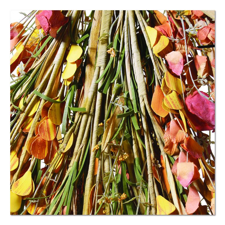 Fall Teardrop Decoration, 16" x 30" x 2", Orange