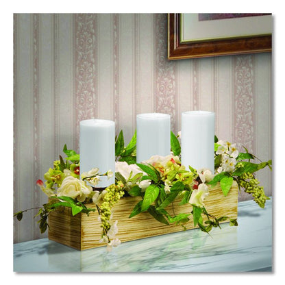 Spring Candleholder Table Decoration, 9" x 22" x 9", Cream