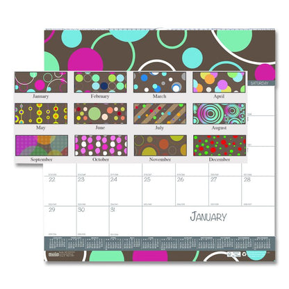 Recycled Bubbleluxe Wall Calendar, Bubbles Artwork, 12 x 12, White/Multicolor Sheets, 12-Month (Jan to Dec): 2026