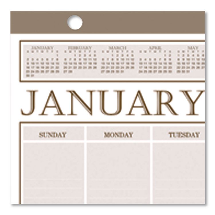 Large Print Recycled Monthly Wall Calendar, 20 x 26, Beige Sheets, 12-Month (Jan to Dec): 2026