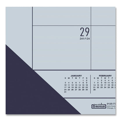 EcoTones Recycled Monthly Desk Pad Calendar, 22 x 17, Ocean Blue Sheets/Corners, Black Binding, 12-Month (Jan-Dec): 2026