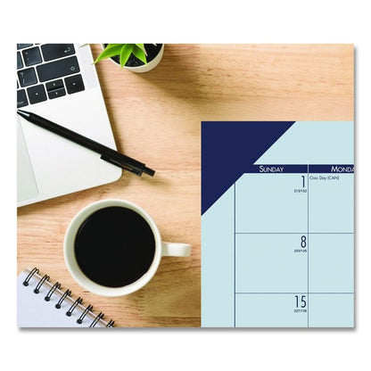 EcoTones Recycled Academic Desk Pad Calendar, 18.5 x 13, Orchid Sheets, Cordovan Corners, 12-Month (Aug to July): 2025-2026