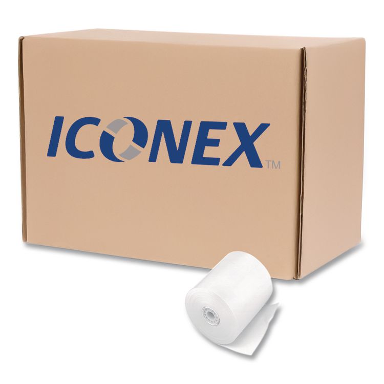 Impact Bond Paper Rolls, 2.25" x 150 ft, White, 100/Carton