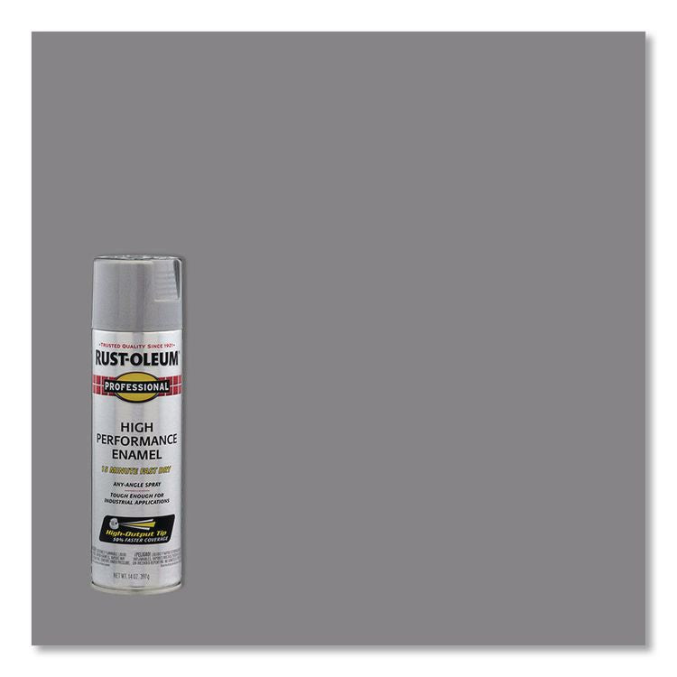Professional Spray Paint, Metallic Aluminum, 14 oz Aerosol Can, 6/Carton