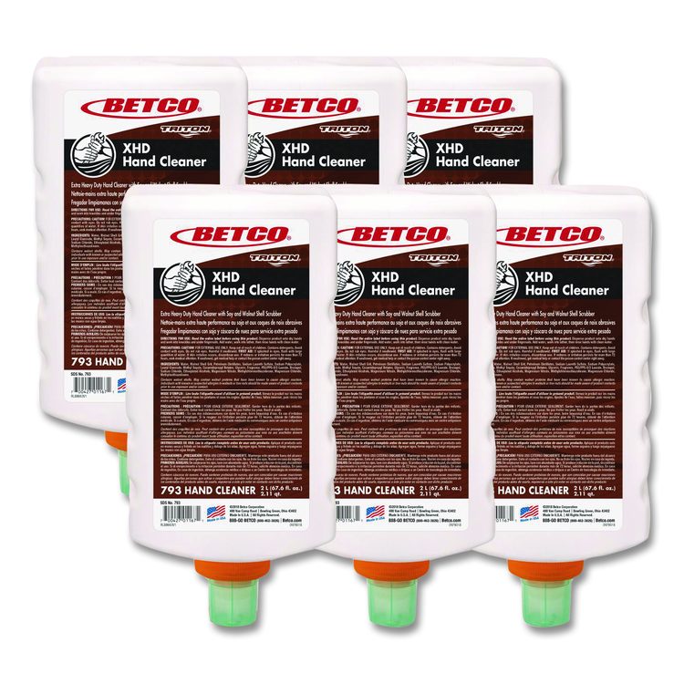 XHD Hand Cleaner, Fresh Scent, 2 L Refill Bottle, 6/Carton