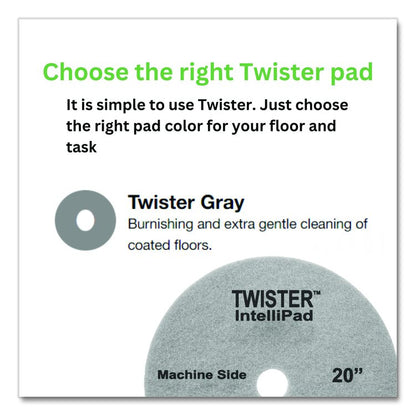 Twister Intellipad, 20" Pad, 2/Carton