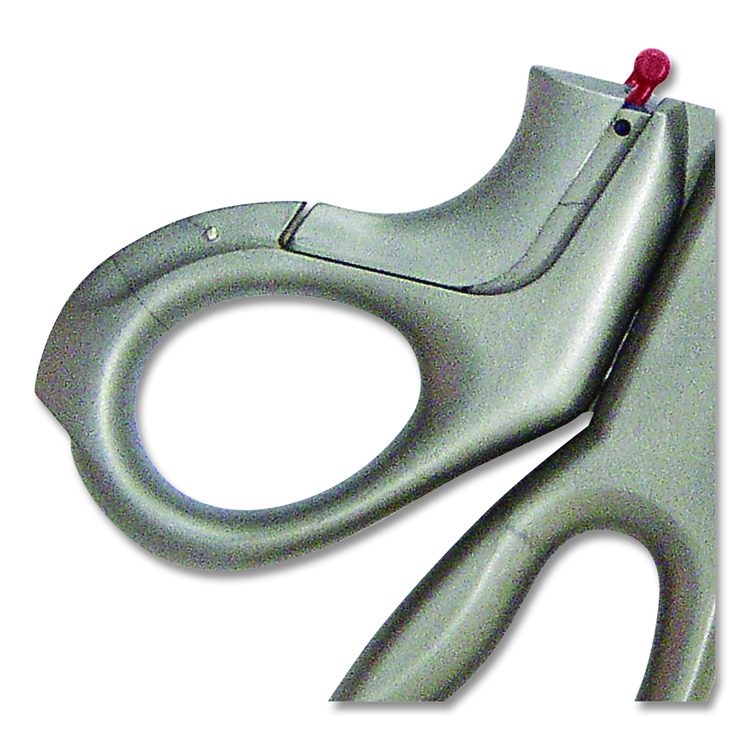E-Z Open Box Opener Stainless Steel Shears, 8" Long, 3.25" Cut Length, Offset Gray Handle