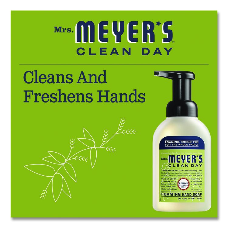 Clean Day Foaming Hand Soap, Lemon Scent, 10 oz, 4/Carton