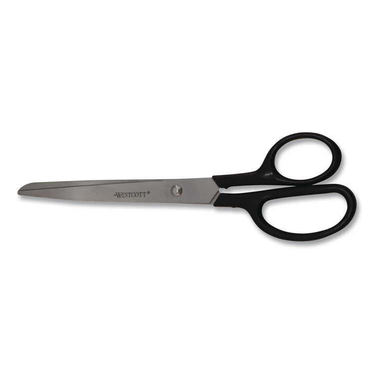 Straight Contract Scissors, 8" Long, 3" Cut Length, Straight Black Handle