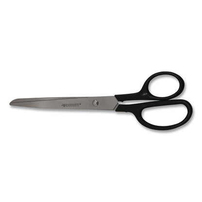 Straight Contract Scissors, 8" Long, 3" Cut Length, Straight Black Handle