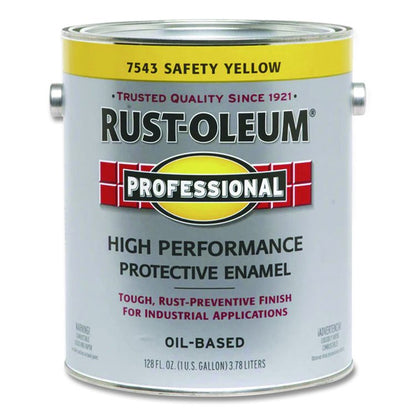 High Performance Protective Enamel Paint, Gloss Safety Yellow, 1 gal Bucket/Pail, 2/Carton
