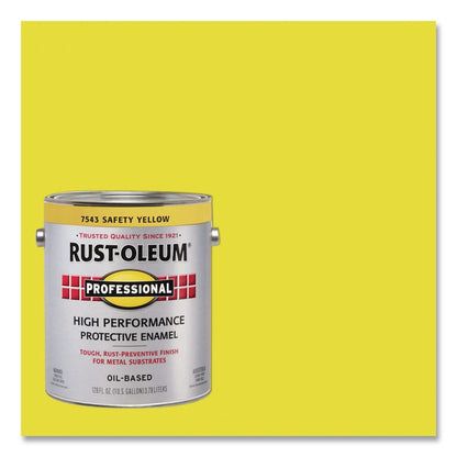 High Performance Protective Enamel Paint, Gloss Safety Yellow, 1 gal Bucket/Pail, 2/Carton