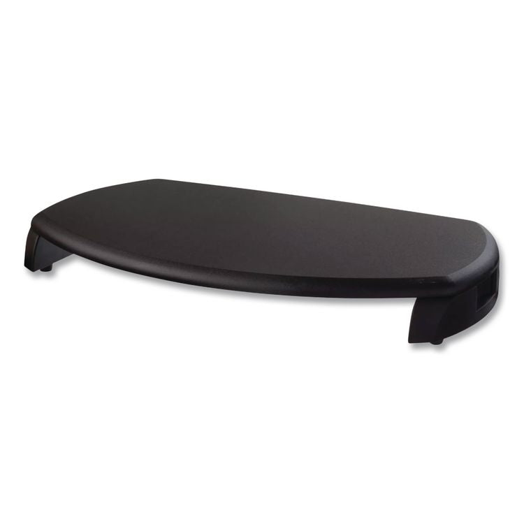 CRT/LCD Stand with Keyboard Storage, 23" x 13.25" x 3", Black, Supports 80 lbs