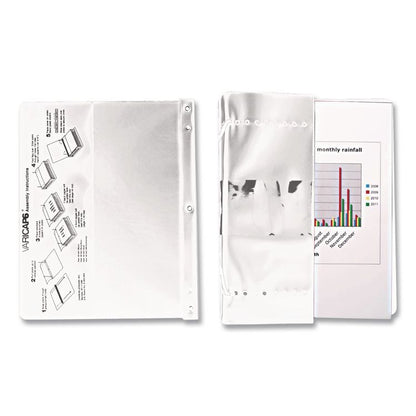 VariCap Expandable Binder, 2 Posts, 6" Capacity, 11 x 8.5, White