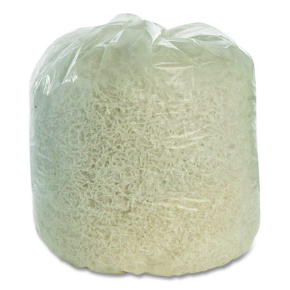 810500NIB1402, SKILCRAFT Recycled Content Trash Can Liners, 45 gal, 1.5 mil, 40" x 48", Clear, Interleaved Roll, 100/Box