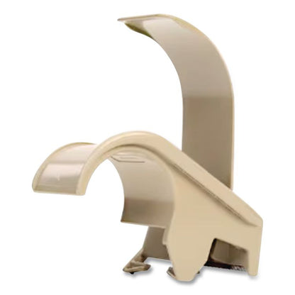 Compact and Quick Loading Dispenser for Box Sealing Tape, 3" Core, For Rolls Up to 2" x 50 m, Gray