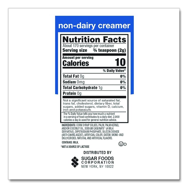 Non-Dairy Coffee Creamer, Original, 12 oz Canister