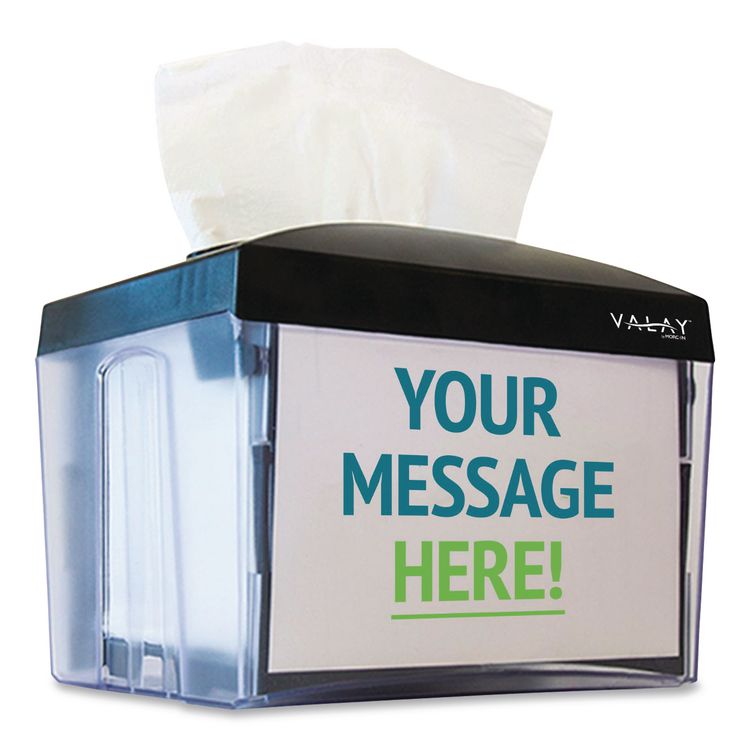 Valay Table Top Napkin Dispenser, 6 x 6.5 x 8, Black