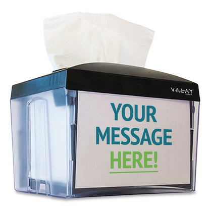 Valay Table Top Napkin Dispenser, 6 x 6.5 x 8, Black