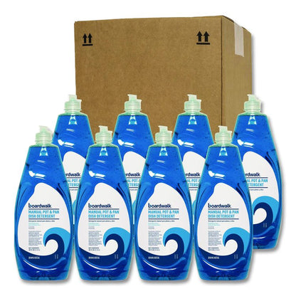 Manual Pot and Pan Dish Detergent, Fresh Breeze Scent, 38 oz Bottle, 8/Carton