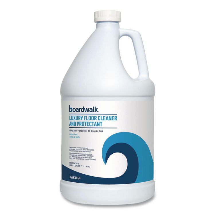 Luxury Floor Cleaner and Protectant, Lemon Scent, 1 gal Bottle, 4/Carton