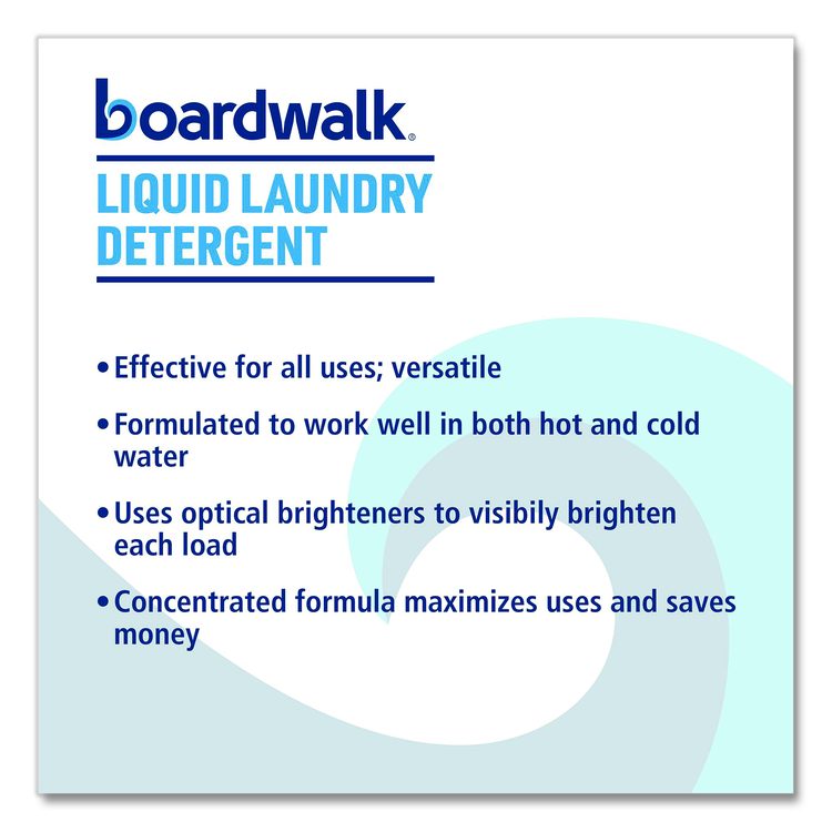 Liquid Laundry Detergent, Fresh and Clean Scent, 1 gal Bottle, 4/Carton
