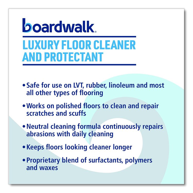 Luxury Floor Cleaner and Protectant, Lemon Scent, 1 gal Bottle, 4/Carton