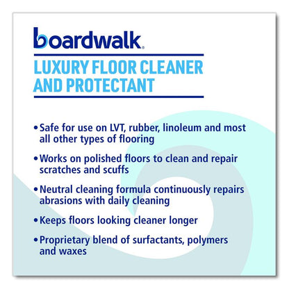 Luxury Floor Cleaner and Protectant, Lemon Scent, 1 gal Bottle, 4/Carton