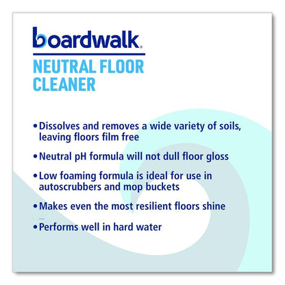 Neutral Floor Cleaner, Lemon Scent, 1 gal Bottle, 4/Carton