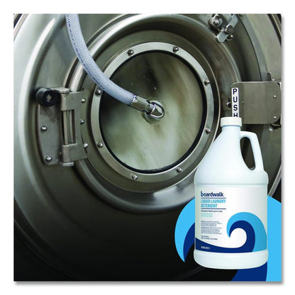 Liquid Laundry Detergent, Fresh and Clean Scent, 1 gal Bottle, 4/Carton