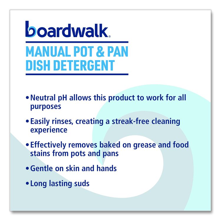 Manual Pot and Pan Dish Detergent, Fresh Breeze Scent, 38 oz Bottle, 8/Carton