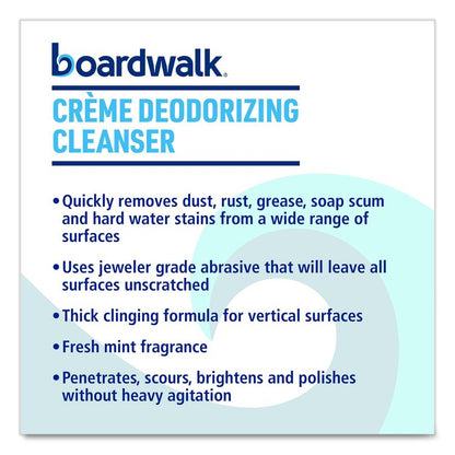 Creme Deodorizing Cleanser, Mint Scent, 32 oz Bottle, 12/Carton