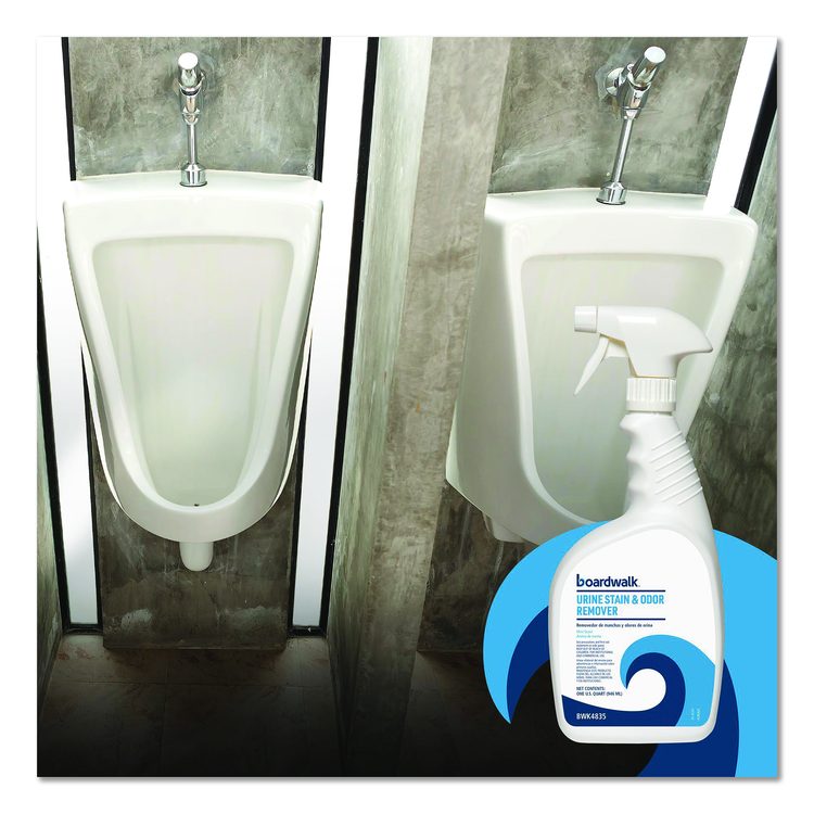Urine Stain and Odor Remover, Fresh Mint Scent, 32 oz, 12/Carton