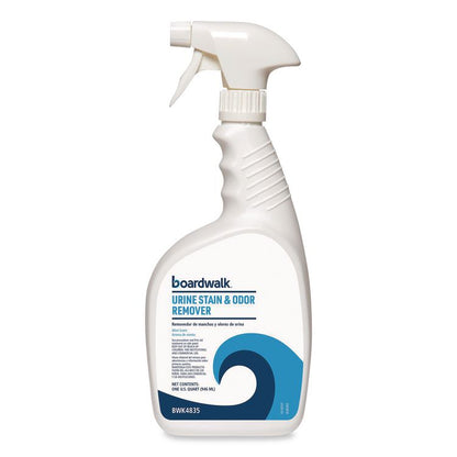 Urine Stain and Odor Remover, Fresh Mint Scent, 32 oz, 12/Carton