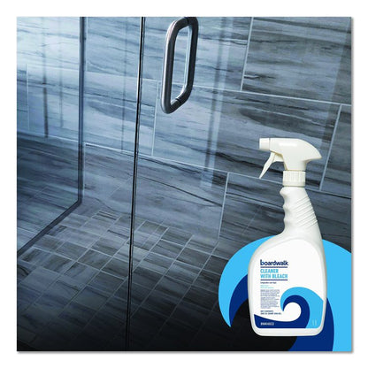 Cleaner with Bleach, Apple Scent, 32 oz Bottle, 12/Carton