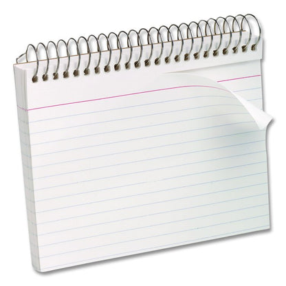 Spiral Index Cards, Ruled, 3 x 5, White, 50/Pack