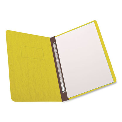 Heavyweight PressGuard and Pressboard Report Cover w/ Reinforced Side Hinge, 2-Prong Metal Fastener, 3" Cap, 8.5 x 11, Yellow