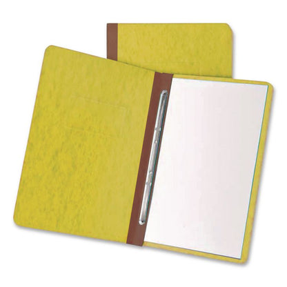 Heavyweight PressGuard and Pressboard Report Cover w/ Reinforced Side Hinge, 2-Prong Metal Fastener, 3" Cap, 8.5 x 11, Yellow
