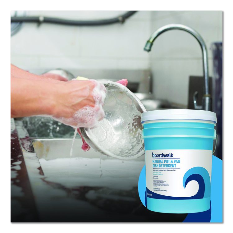 Manual Pot and Pan Dish Detergent, Fresh Breeze Scent, 5 gal Pail