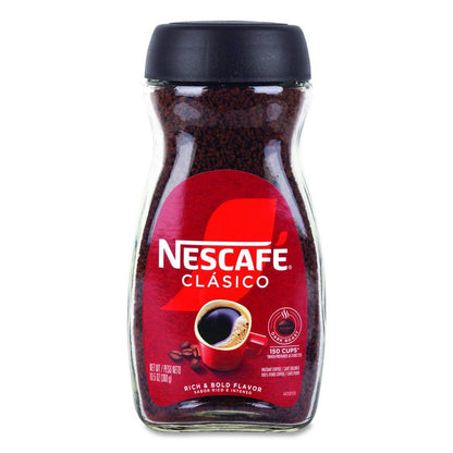 Clasico Dark Roast Instant Coffee, 21 oz Jar, 2/Carton