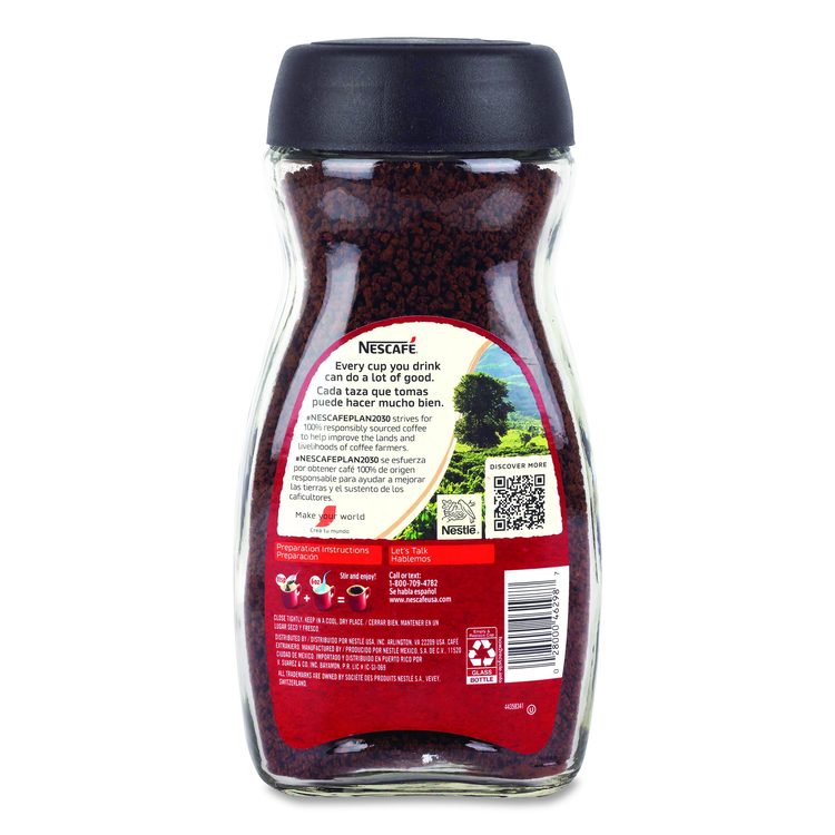 Clasico Dark Roast Instant Coffee, 21 oz Jar, 2/Carton