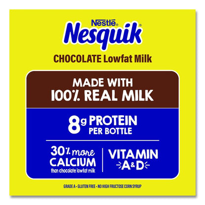 Nesquik Chocolate Lowfat Milk, 8 oz Bottle,  15/Carton