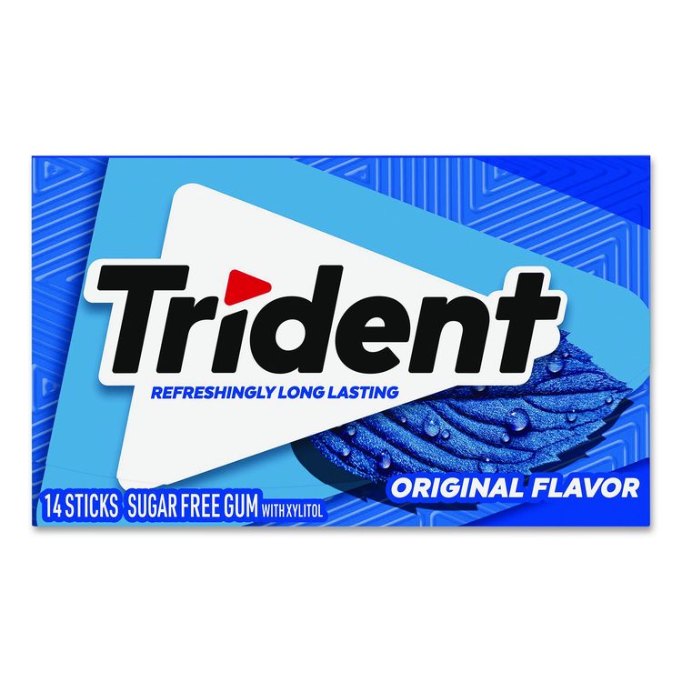 Sugar-Free Gum, Original Mint, 14 Sticks/Pack, 15 Packs/Carton
