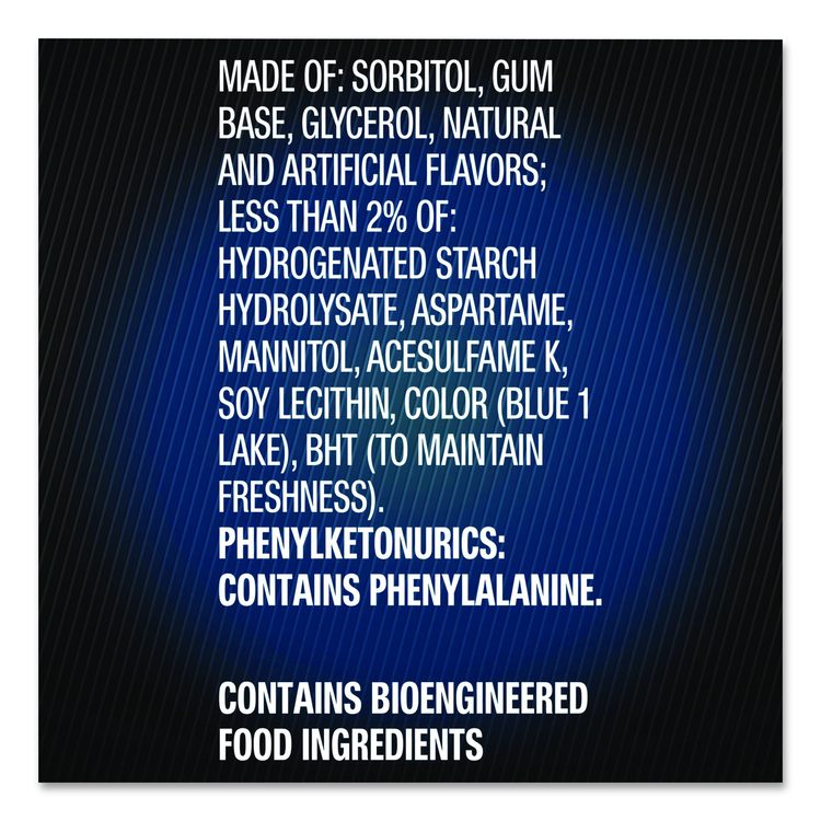5 Gum, Peppermint Cobalt, 15 Sticks/Pack, 10 Packs/Carton