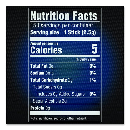 5 Gum, Peppermint Cobalt, 15 Sticks/Pack, 10 Packs/Carton