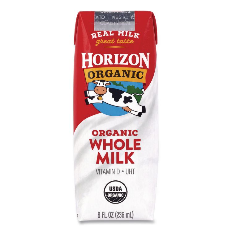 Shelf-Stable Whole Milk Boxes, 8 oz Box, 18/Carton