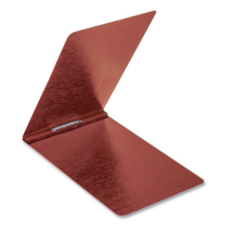 PressGuard Report Cover with Reinforced Top Hinge, Two-Prong Metal Fastener, 2" Capacity, 8.5 x 11, Red/Red