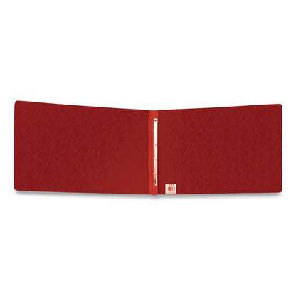PressGuard Report Cover with Reinforced Top Hinge, Two-Prong Metal Fastener, 2" Capacity, 8.5 x 11, Red/Red